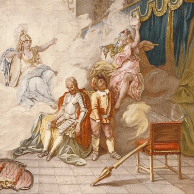Don Quichotte guéri de sa folie par la sagesse (Tenture de l'Histoire de don Quichotte) - d'après Coypel