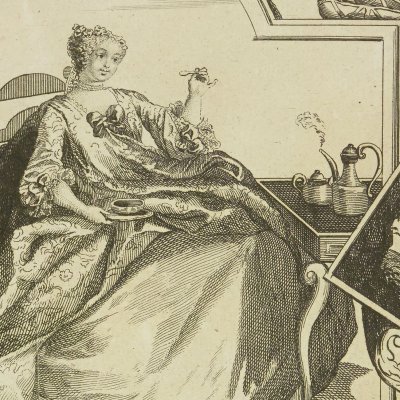 La coquette (feuille d'éventail) 