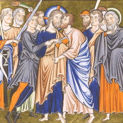 Arrestation du Christ (Psautier d'Ingeburge, f25r)