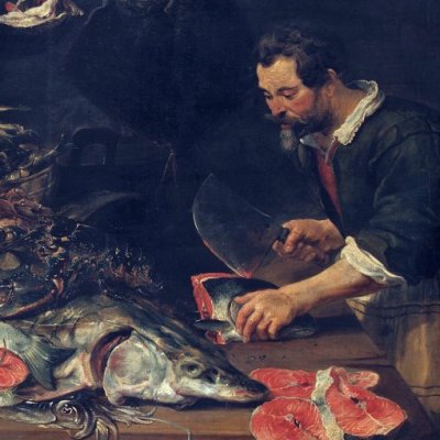 L'étal de poissons (série des étals) - Frans Snyders