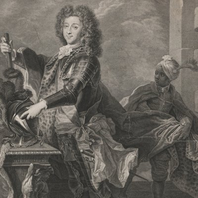 François Louis de Bourbon, prince de Conti - Drevet d'après Rigaud