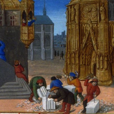 La construction du Temple (Fleur des histoires, Bnf Fr55 f.70v)