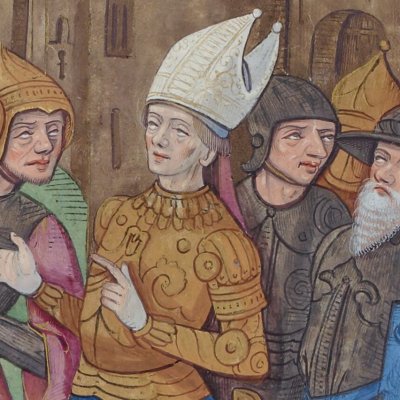 Rébellion de la Judée contre Vespasien et Titus (Flavius Josèphe, De la bataille de Judée, éd. Vérard, 1492, l.4, f.134)