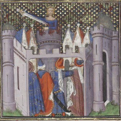Suicide de Didon (Boccace, De casibus, Bnf Fr226, f43r) - Maître de Rohan