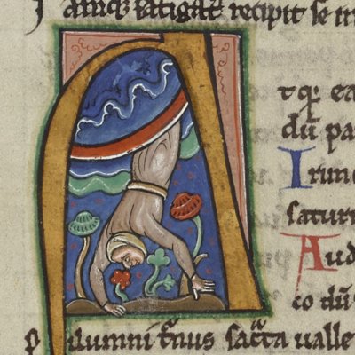 Iris envoyée auprès de Turnus, A historié du livre 9 (Virgile, Bnf Latin 7936, f58r)