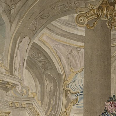 Psyché conduite par Zéphyr dans le palais de l'Amour et Psyché montrant ses richesses à ses sœurs (Manufacture de Beauvais) - Boucher