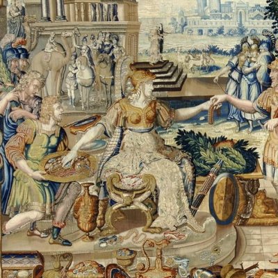 La reine et le butin (Tenture de l'Histoire d’Artémise) - d’après Antoine Caron