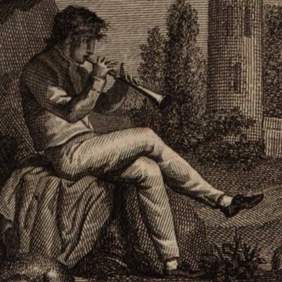 Jacinthe observe un berger qui joue de la musique (Visite nocturne, t4, Michel, 1801) - Mariage d'après Challiou