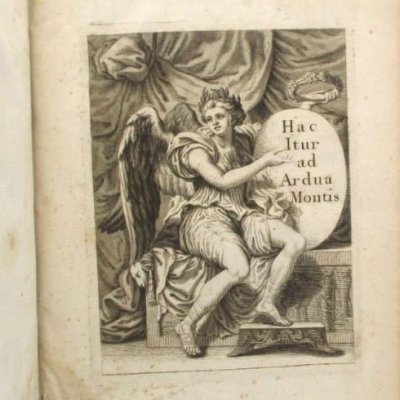 Frontispice (Antonini, Dictionnaire italien, latin et françois, Paris, Prault fils, 1743)