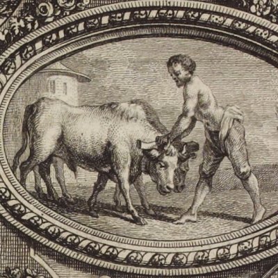 Pauline et Suzette, cul-de-lampe (Baculard d'Arnaud, Les Épreuves du sentiment, t4) - Halbou d'après Marillier