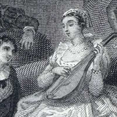 Le Prince d'Espagne amoureux de Catalina (Œuvres de Lesage, t. 3, Ledoux, 1828) - Pourvoyeur d'après Smirke