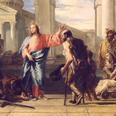 Jésus guérissant le paralytique de Bethesda ou La Piscine probatique - Giandomenico Tiepolo