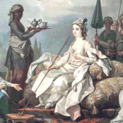 La Sultane servie par des eunuques noirs et des eunuques blancs - Charles-Amédée Vanloo