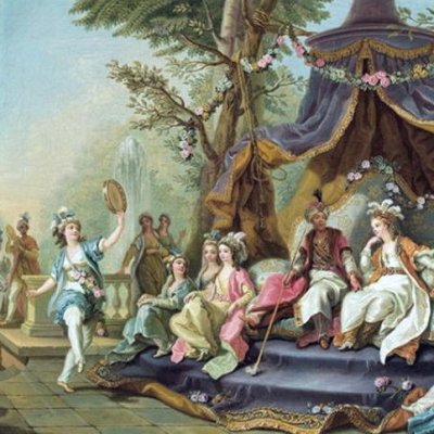Fête champêtre donnée par les Odalisques en présence du Sultan et de la Sultane - Charles-Amédée Vanloo