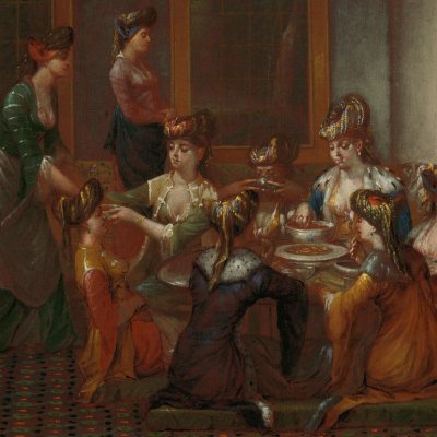 Repas de femmes turques de haut rang - Jean-Baptiste Vanmour