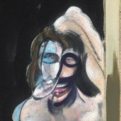 Female nude standing in doorway - Francis Bacon