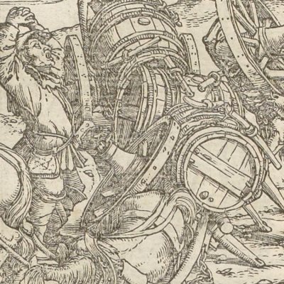 Le charretier s'effondrant (Simolachri…, Lyon, 1549) - Hans Holbein