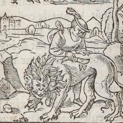 Touzer le lion. On ne plaisante pas avec les princes (Théâtre des bons engins, Emblème 3)