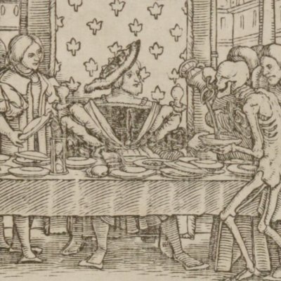 Aujourd'hui roi, mort demain (Les simulachres & historiees faces de la mort) - Lützelburger d'après Holbein