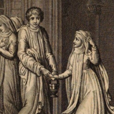 Alphonse donne une lettre à Lauretta (Lathom, Cloche de minuit t1, Nicolle, 1797) - Mariage d'après Challiou