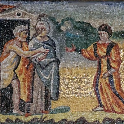 Jacob arrive chez Laban (Rome, Sainte-Marie-Majeure)