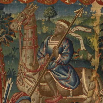 Caravane de girafes (Tenture du Voyage de Calicut) - Jean Grenier