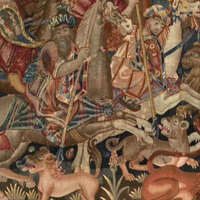 Chasse au lion (Tenture du Voyage de Calicut) - Jean Grenier