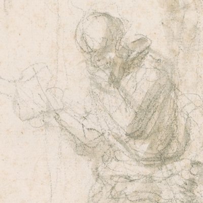 Astolphe consulte un livre de magie (Dessins pour le Roland furieux) - Fragonard