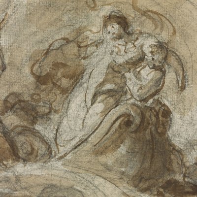 Isabelle est sauvée du naufrage (Dessins pour le Roland furieux) - Fragonard