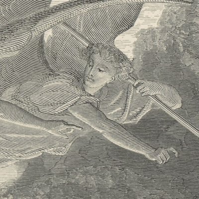 Ithuriel and Zephon hunting Satan (Milton's Paradise Lost, 1866) - Gustave Doré