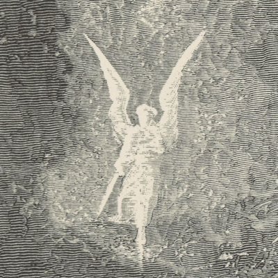 Raphael appears before Adam and Eve (Milton's Paradise Lost, 1866) - Gustave Doré