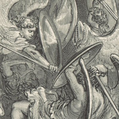 War in Heaven (Milton's Paradise Lost, 1866) - Gustave Doré