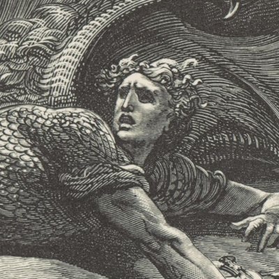 Satan comes to know pain (Milton's Paradise Lost, 1866) - Gustave Doré