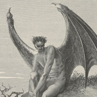 Satan takes possession of the Serpent (Milton's Paradise Lost, 1866) - Gustave Doré