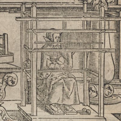 Frontispice (Livre nouveau et subtil touchant l'art et science tant de brouderie…, Paris, 1527)