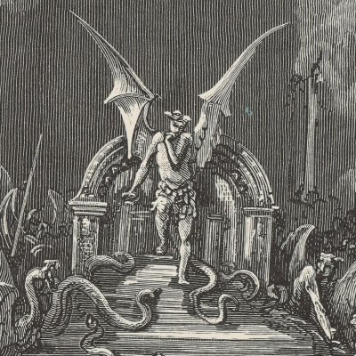 The Fallen angels transformed into Serpents (Milton's Paradise Lost) - Gustave Doré