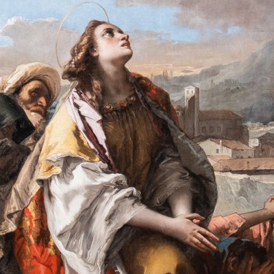 Sainte Thècle libère la ville d'Este de la Peste - Tiepolo