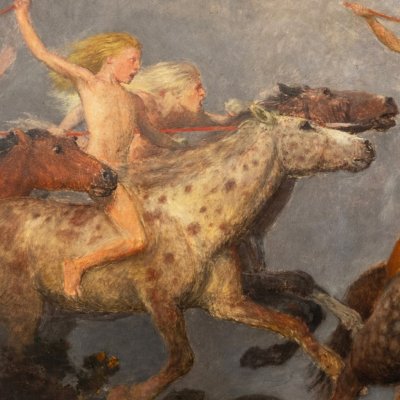 Bataille sur le pont - Arnold Böcklin