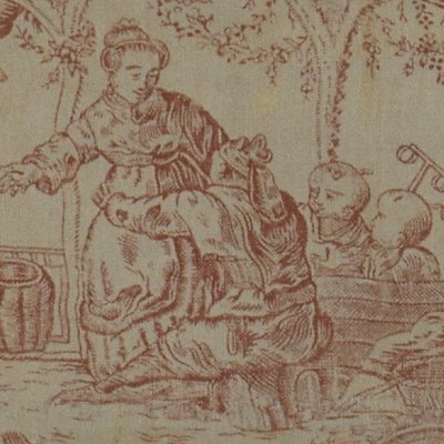 Chinoiserie sur toile imprimée -Pillement