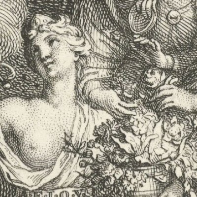 Frontispice (Pierre de la Touche, L'Art de bien parler françois, Amsterdam, 1720) - Picart