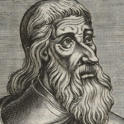 Jacques Bourguignon [= Jacques de Molay], dernier Maître des Templiers (Thevet, Vrais portraits, 1584)