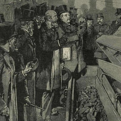 Ouverture des tombeaux de Voltaire et de Rousseau au Panthéon (L'Illustration universelle, n°1510, 3 janv. 1898, p. 42)