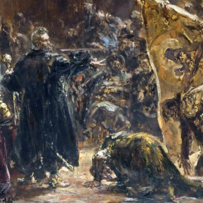 Hommage des Szujski devant Sigismond III (esquisse de 1892) - Matejko