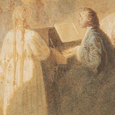 Polonaise de Chopin (aquarelle de 1862) - Kwiatkowski