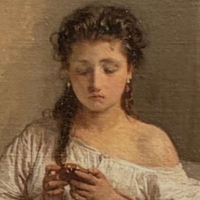 Le triste pressentiment / Triste Presentimento - Gerolamo Induno