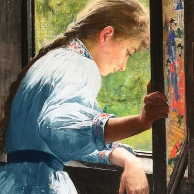 Jeune fille à la fenêtre - Anna Bilińska-Bohdanowicz