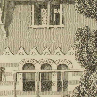 Cour d'une maison à Damas (La Syrie, l'Égypte, la Palestine et la Judée…) - Vasserot
