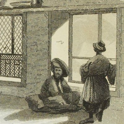 Intérieur d'une maison particulière à Alexandrie (La Syrie, l'Égypte, la Palestine et la Judée…) - Dauzats