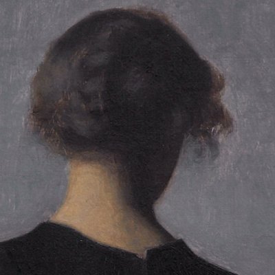 Intérieur avec jeune femme vue de dos - Vilhelm Hammershøi