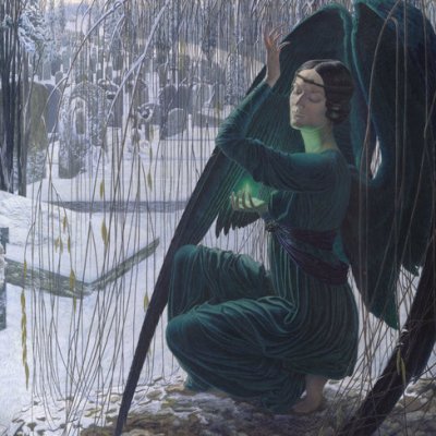 La mort du fossoyeur - Carlos Schwabe